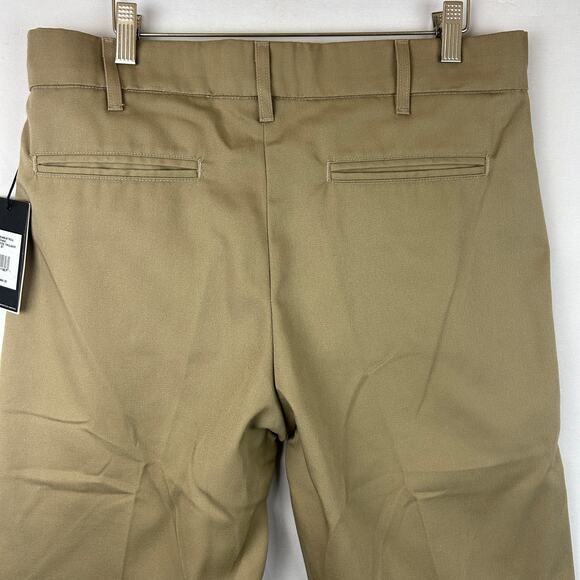 Re/Done Khaki Super Wide Trouser Pant 32" Inseam 436-20WSWTROU Women's Size 27 - Picture 9 of 11